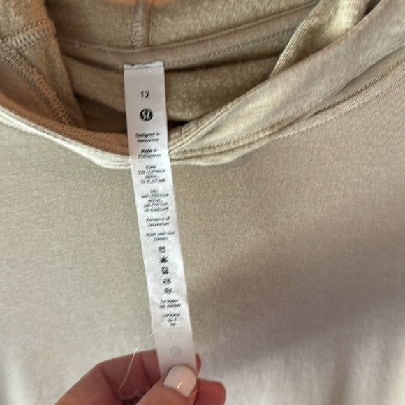 Lululemon Modal fleece long sleeve fleece hoodie trench size 12 - Picture 12 of 16